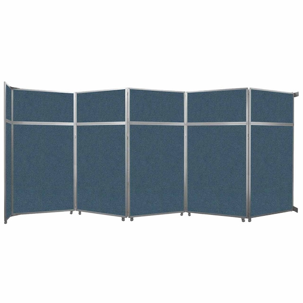 Versare Operable Wall Folding Room Divider 19'6" x 8'5-1/4" Caribbean Fabric 1070255 - main